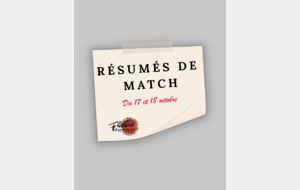 Résultats et commentaires du 17-18 octobre