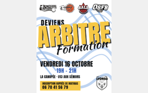 DEVENS ARBITRE DE FORMATION ! 🏀